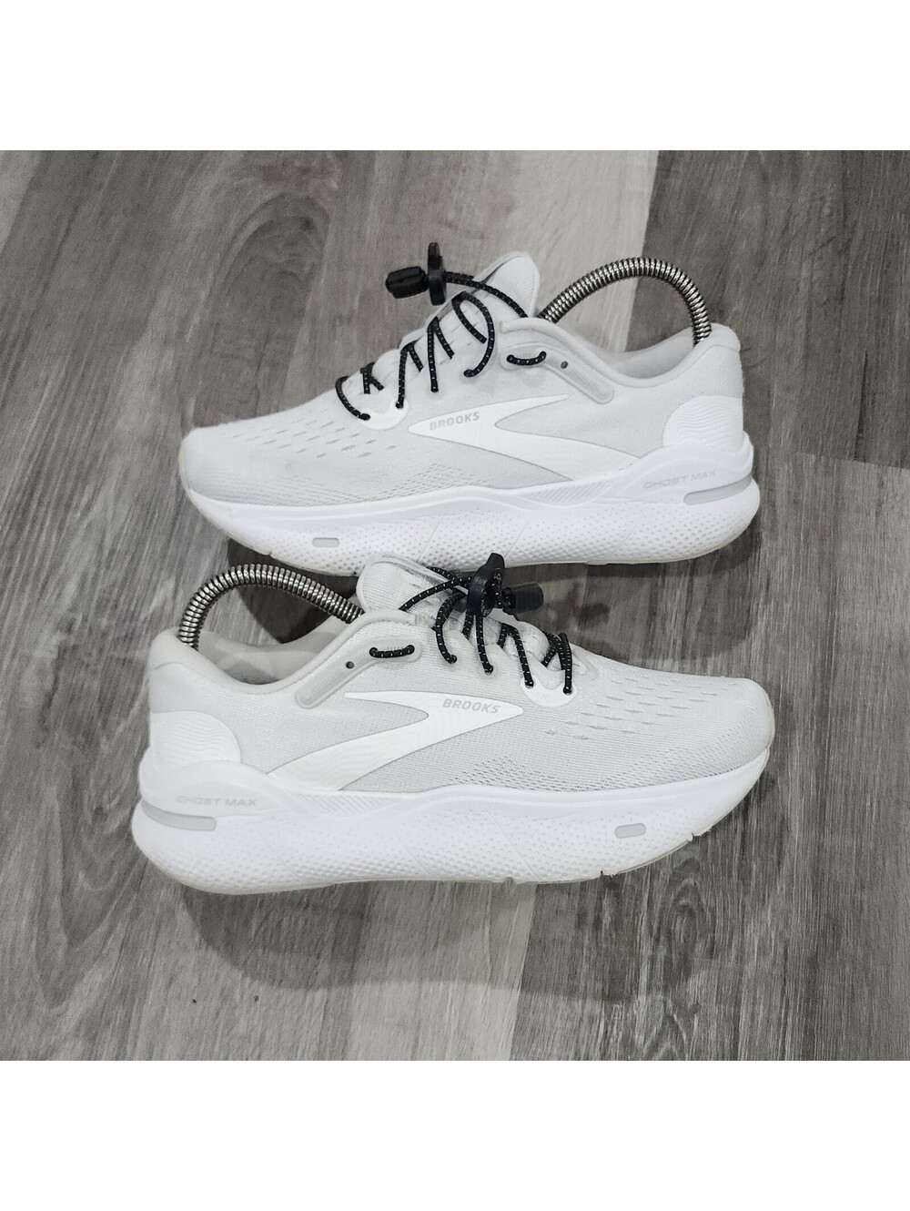 Brooks Ghost Max White Running Gym Exercise Casual Sneakers Shoes Womens 7.5